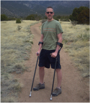 Dave Bexfield hiking in Albequerque, NM